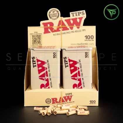 Raw Pre-Rolled Tips Tin