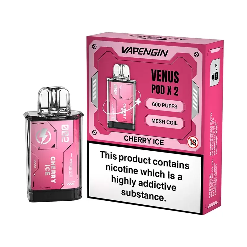 Vapengin Venus Cherry Ice Pods (2 Pack) - Nicotine Strength#20mg (8723B5)