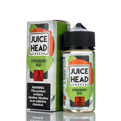 Juice Head Freeze E-Liquid - Strawberry Kiwi Freeze (Kiwi Berry Freeze) - 100ml - 3mg