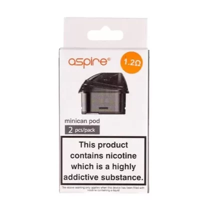 ASPIRE MINICAN PODS – 2ml – Replacement Pack of 2 – 1.2Ohm