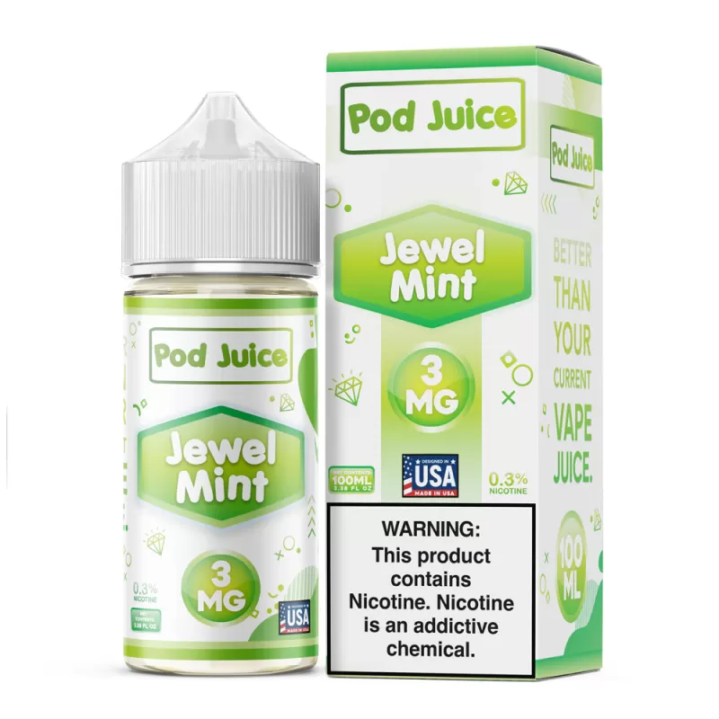 Pod Juice - Jewel Mint - 100ML E-Liquid - 6MG