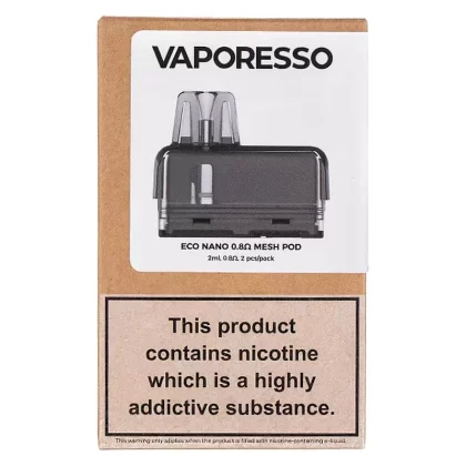 Vaporesso Eco Nano Refillable Pods - Resistance#0.8 Ohm>1.2 Ohm