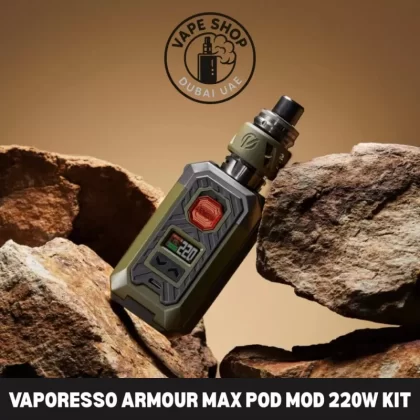 VAPORESSO Armour Max Pod Mod 220W Kit in Dubai - Black, green