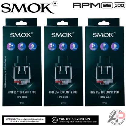 Smok RPM 85/100 Empty Replacement Pods 3 Pack