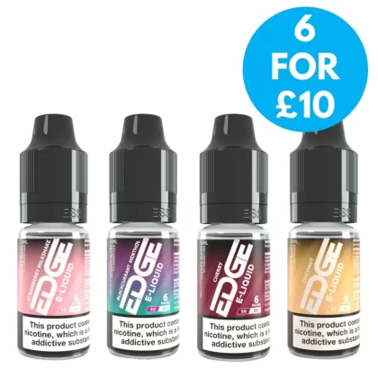 6mg (0.6%) EDGE 10ml Freebase E-liquid - Vape Co