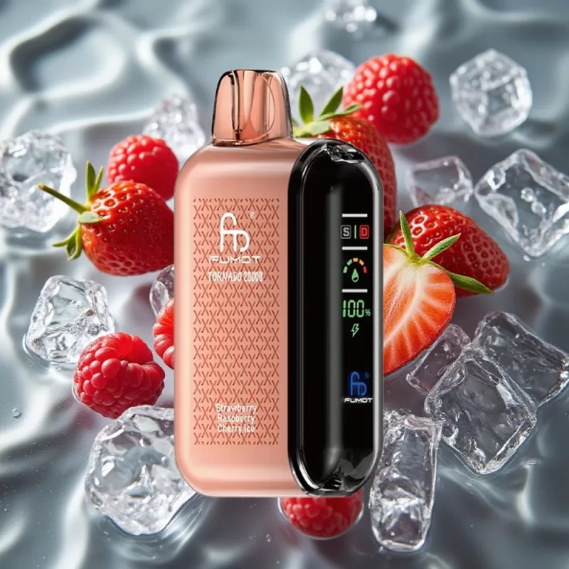 Fumot Tornado 20000 Puffs Dual Mesh Strawberry Raspberry Cherry Ice Disposable Vape - Bangvapeaustralia