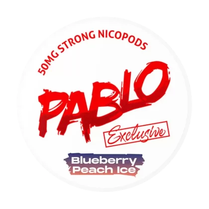Blueberry Peach Ice Pablo Nicotine Pouches - 50mg - Vape Product (732F27)