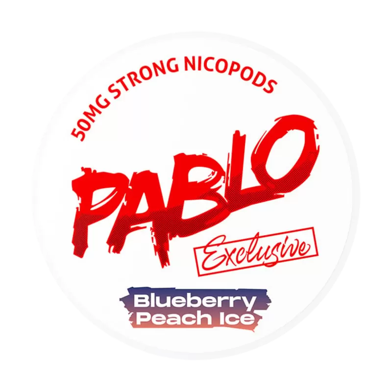 Blueberry Peach Ice Pablo Nicotine Pouches - 50mg - Vape Product (732F27)
