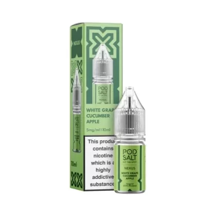 White Grape Cucumber Apple Nic Salt by Pod Salt Nexus. – 10ml