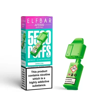 Elf Bar AF5500 Refill Pack Lemon Lime - Strength#20mg (85E49F)