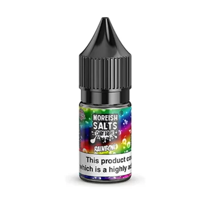 RAINBOW CANDY DROPS NICOTINE SALT E-LIQUID BY MOREISH SALTS - Nicotine Strength#10ml Bottle - 10mg Nicotine>10ml Bottle - 20mg Nicotine