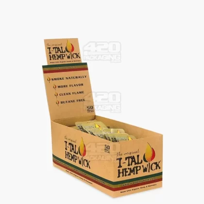 I-TAL | ‘Retail Display’ Hemp Wick Display | 3.5ft Long – All Natural – 50 Count
