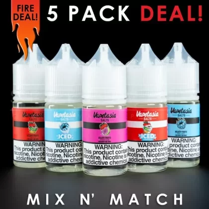 Vapetasia Nic Salt – Mix and Match (5 Pack) 150ml