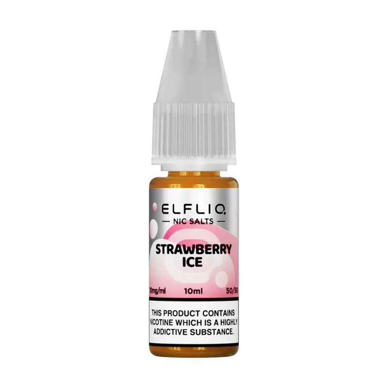 Strawberry Ice Elfliq Nic Salt by Elfbar