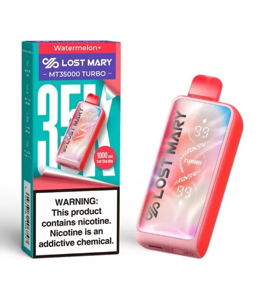 Lost Mary MT35000 Turbo Rechargeable Disposable Vape (35,000 Puffs) - 50 mg / Black Grape - Image 2