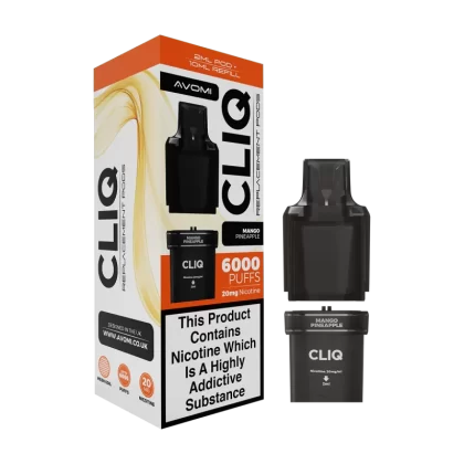 Mango Pineapple Avomi Cliq 6000 Refill Pack - 20mg - Vape Product