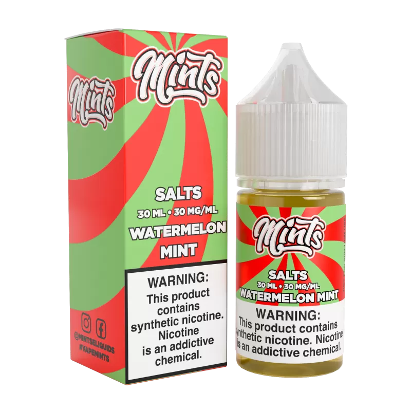 Mints Vape Co SALT - Watermelon Mint - 30ML E-Liquid - 30MG