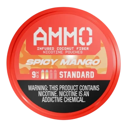 Spicy Mango AMMO Pouches - Customer Group#VAP~Nicotine#9mg>12mg>15mg~Size#Single>5 Pack