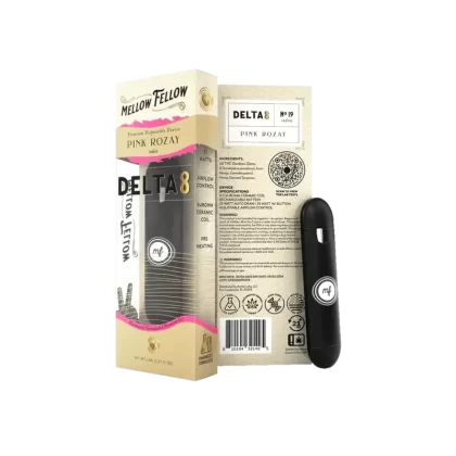 Mellow Fellow Pink Rozay Delta 8 THC Premium 2ml Disposable Vape Indica