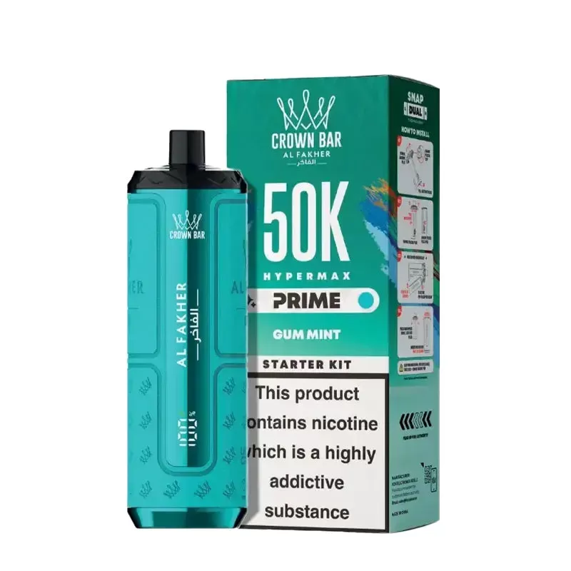 Al Fakher 50K Hypermax Prime Pod Kit - Grape Mint - Image 2