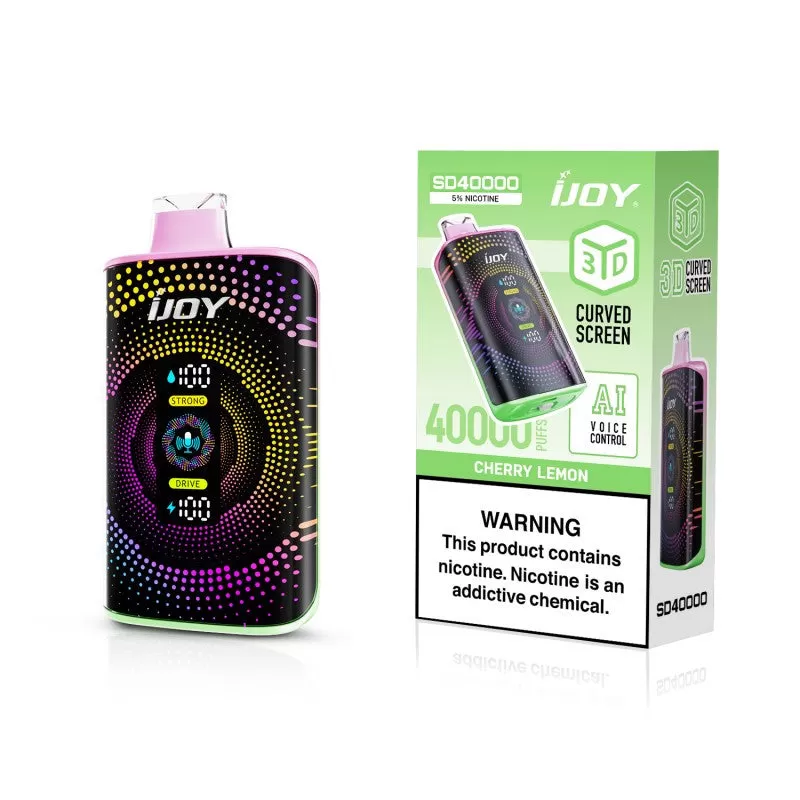 iJoy SD40000 Disposable Device - 40,000 Puffs - Cherry Lemon - Image 3