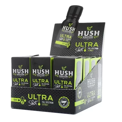 Hush Ultra Lime Kratom Shot – 10ml 12PC