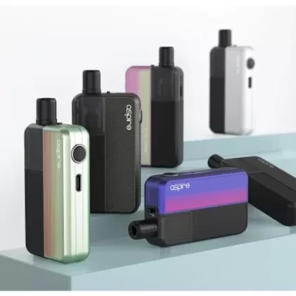 Aspire Flexus Blok Pod Kit - Colour#Black>Fuchsia>Gunmetal>Miami Pink>Pearl>Snow Mint