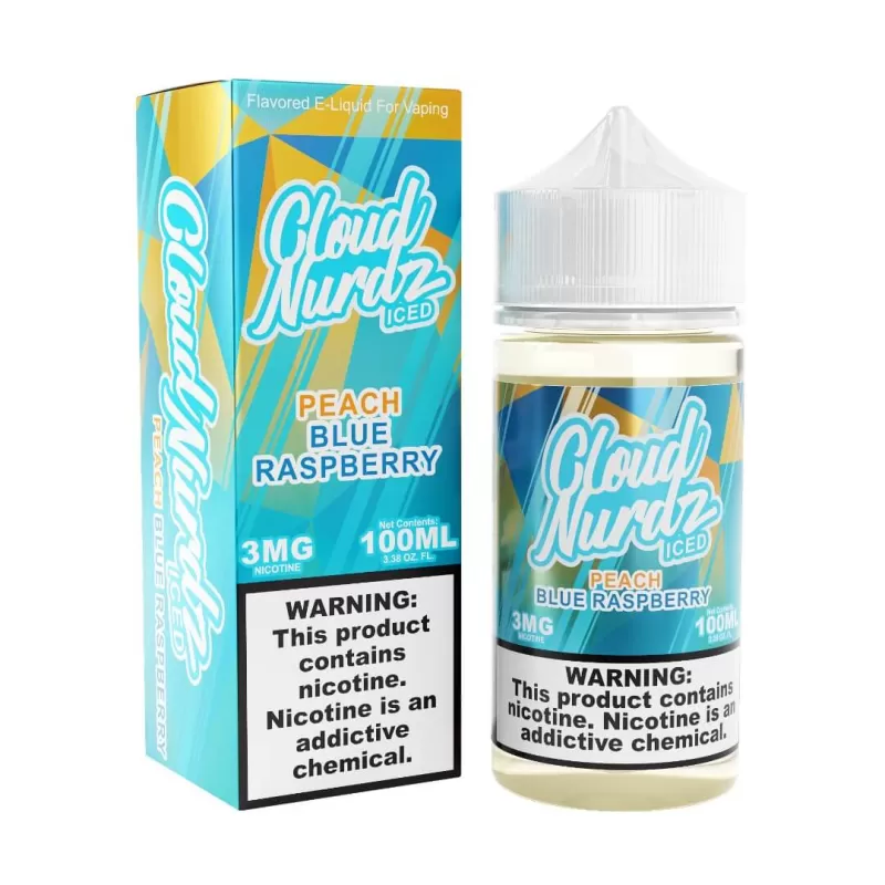 Cloud Nurdz Iced Peach Blue Raspberry eJuice - Vape Product; Vape Product, Vape Product (B5148E)