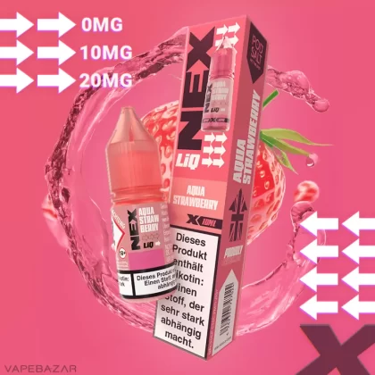 NexLiq – Aqua Strawberry - 20mg/ml, Nikotinfrei