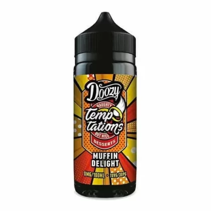 TEMPTATIONS MUFFIN DELIGHT SHORTFILL E-LIQUID BY DOOZY VAPE