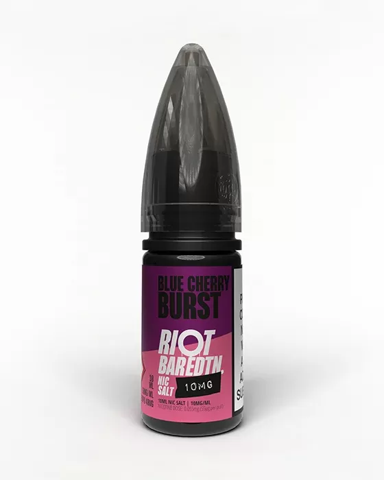 Blue Cherry Burst Nic Salt E-Liquid – Riot Bar Edition