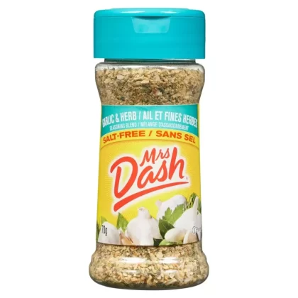 Mélange d’assaisonnements Mrs. Dash, ail et fines herbes – 70 g - Ecigdepot