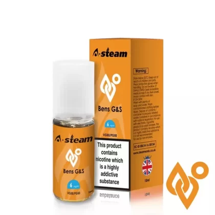 Bens G & S A-Steam 10ml Premium Vape Juice – Pack of 10 Bottles