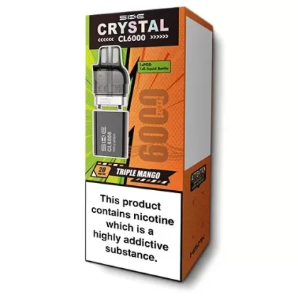 Triple Mango Crystal CL6000 Pods by SKE - 20 mg/mL (EDD698)