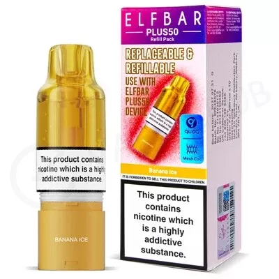 Banana Ice Elf Bar Plus 50 Refill Pod