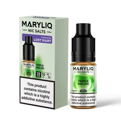 Triple Melon Nic Salt E-Liquid by Lost Mary Maryliq (10ml) - 10mg