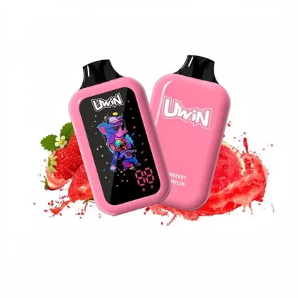 Uwin Digital Box 68000 Puffs 68k Vape Digital Display - Blueberry Raspberry, Strawberry Watermelon; 3-nicotine, 2-nicotine (2E4C8C)