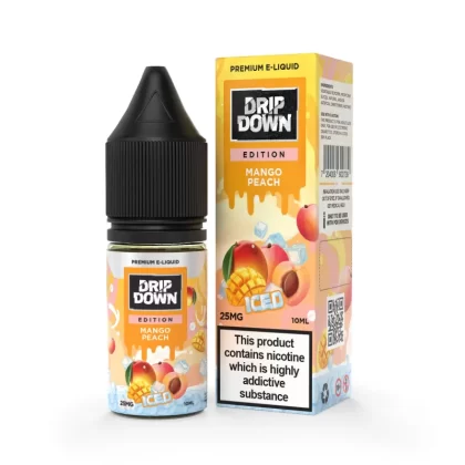Drip Down Salt- Mango Peach Ice 10ml (25,50mg) - Vape Product, Vape Product