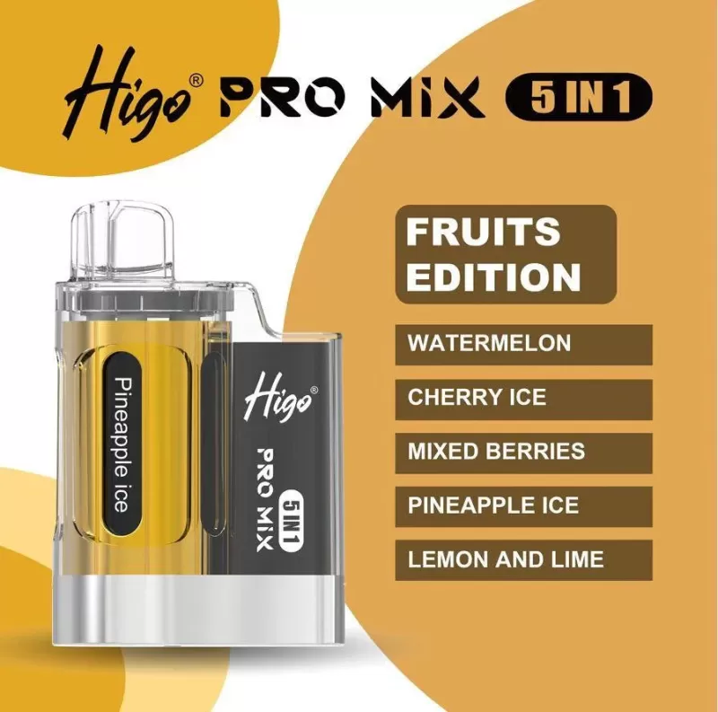 Higo Pro Mix 5 in 1 Prefilled Pod vape Kit - Pretty Edition - Image 3
