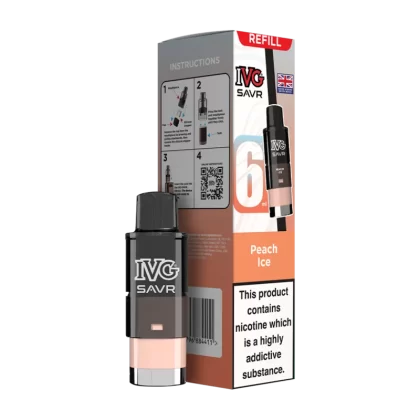 Peach Ice IVG SAVR Refill Pack - Vapeshop Co