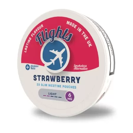 Flights Strawberry Nicotine Pouches – Tobacco-Free Nicotine (UK Made)