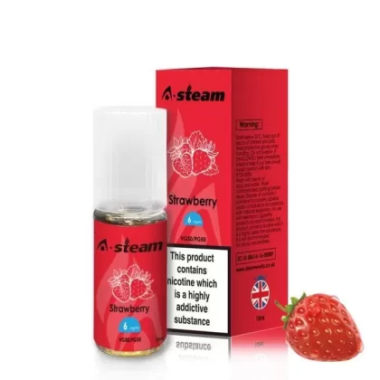 Strawberry 50/50 Eliquid 10ml by Steam