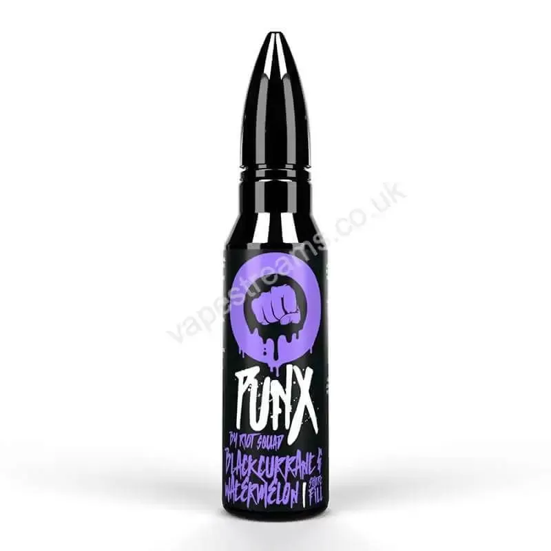 Blackcurrant & Watermelon E-Liquid Shortfill by Riot Squad Punx - Vapestreams Co