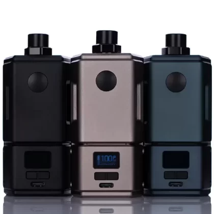 Dovpo x Across Ethos Dual 18650 100W Boro Box Mod Kit (DISCONTINUED) - Warrior Grey
