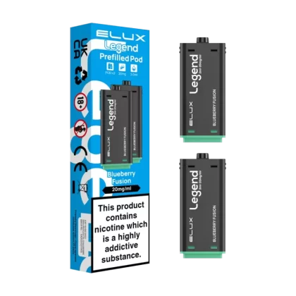Blueberry Fusion Elux Legend 1500 Pods - 20mg - Vape Product
