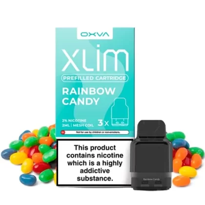 Oxva Xlim Prefilled E-Liquid Pod Cartridges - Rainbow Candy