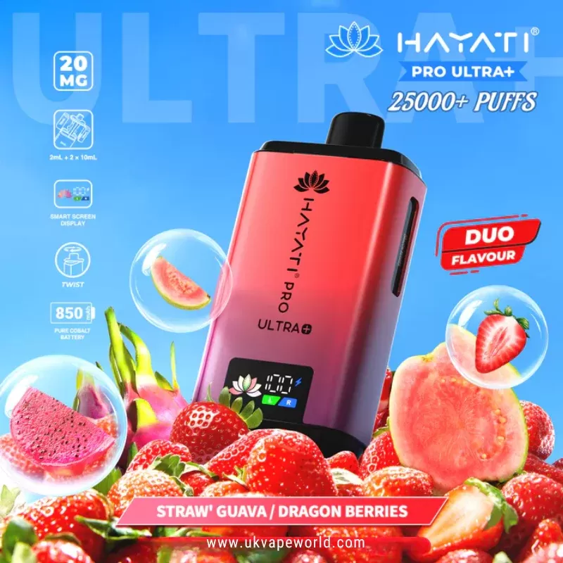Straw Guava Hayati Pro Ultra Plus 25000 Prefilled Pod Kit