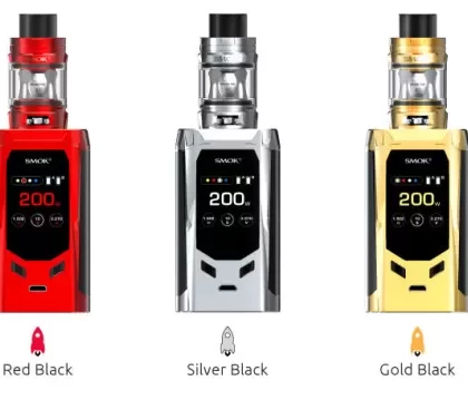 SMOK R-Kiss 200W Starter Kit with 2ml TFV-Mini V2 Tank - Black Red