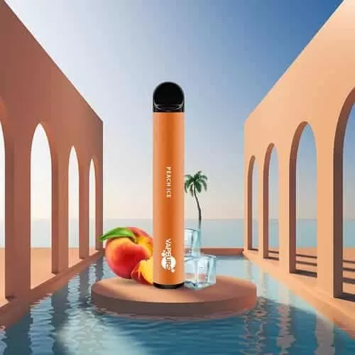 VAPEURS – Peach Ice - Ice / Pfirsich / Vapeurs / 20mg/ml / 550 mAh / pflanzliches Glycerin / Aromastoffe / Nikotin / Propylenglykol / ca. 600
