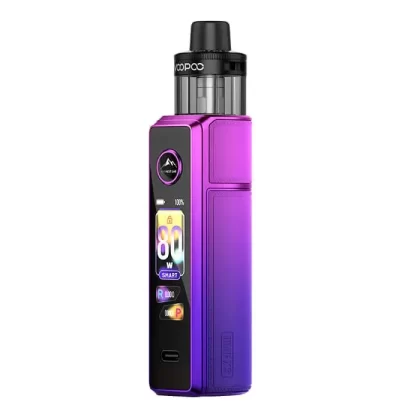 VooPoo Drag X3 Vape Kit - Aurora Purple, Spray Black